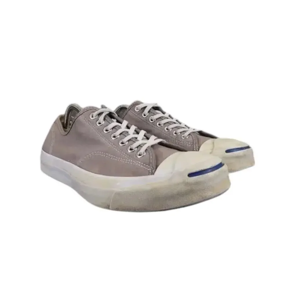 Converse Shoes Mens 9 Sneakers Jack Purcell Comfort Wedge Classic Canvas Grey - Picture 13 of 13